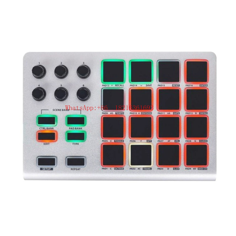 20.26NEW ポータブルスリムアルミドラムパッド MID - Midi Controller Pad のレビューと価格
