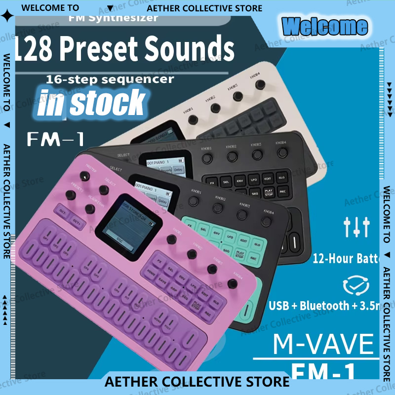 M-VAVE FM1 ポケットFMシンセサイザー Bluet - Midi Controller Pad のレビューと価格