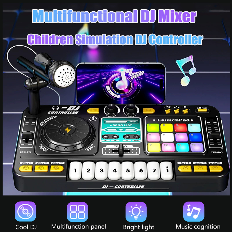 多機能 DJ ミキサー子供シミュレーション DJ コントロー - Audio Music Dj のレビューと価格