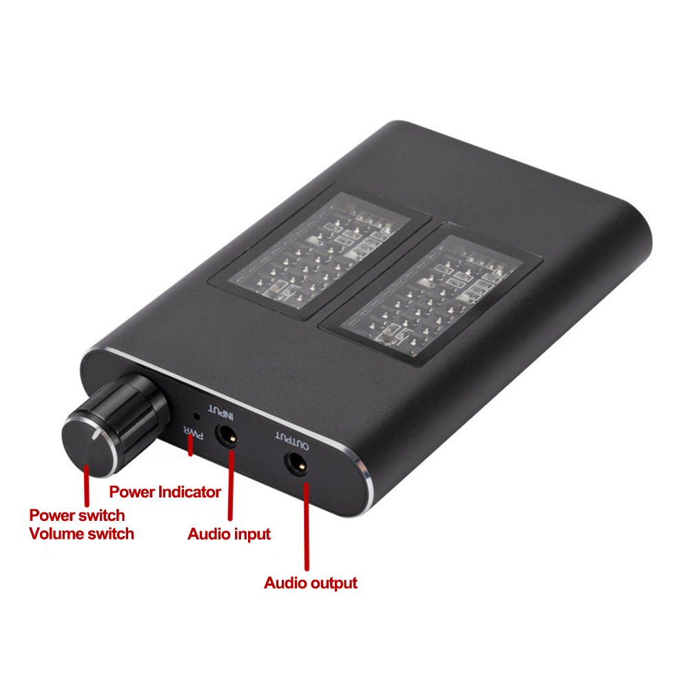 充電式 HiFi ヘッドフォンアンプ 3.5 ミリメートル  - Audio Without Music のレビューと価格