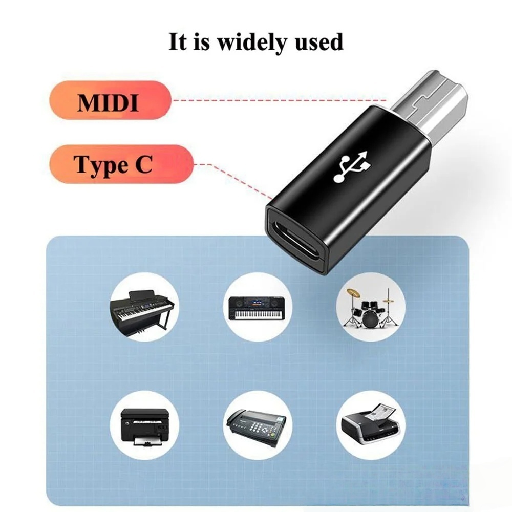 USB B オス - USB タイプ C メスアダプター M - Midi Controller Pad のレビューと価格